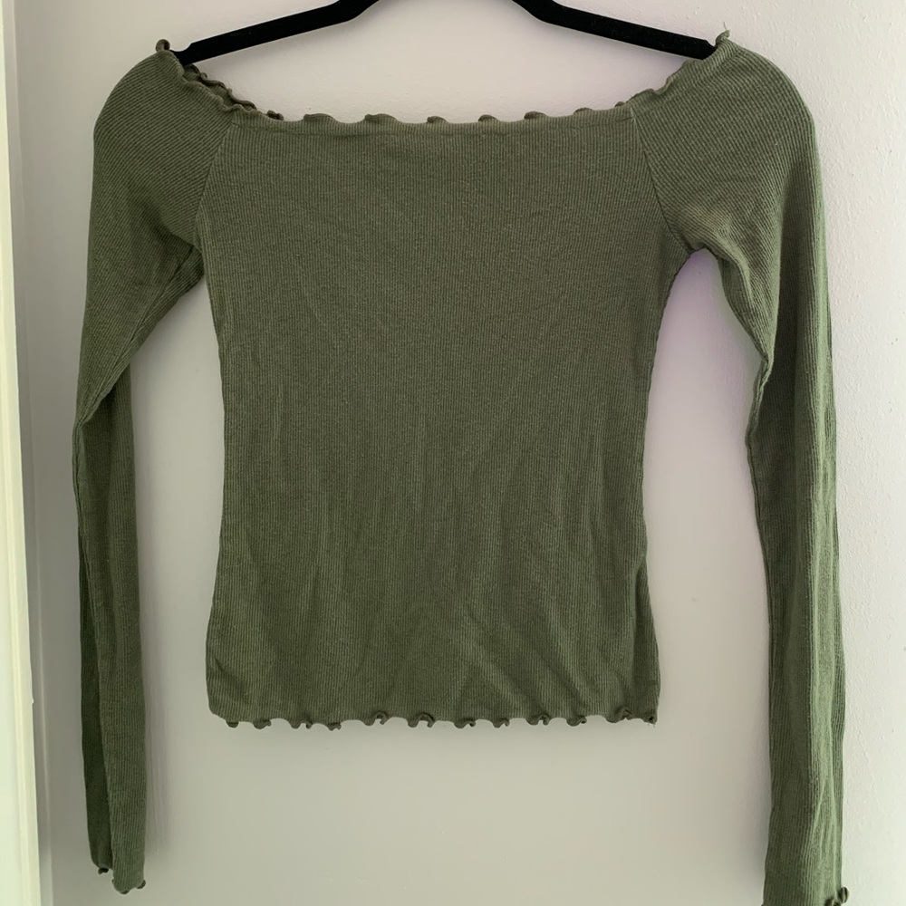 Hollister long sleeve off-the-shoulder top